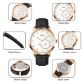 SKMEI 1510 Customized Personalized Smart Wrist Watch Leather Band Quartz Watches with Pedometer